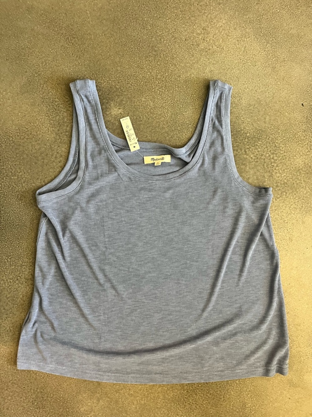 Madewell Women's Eastover Tank Medium Periwinkle NWT